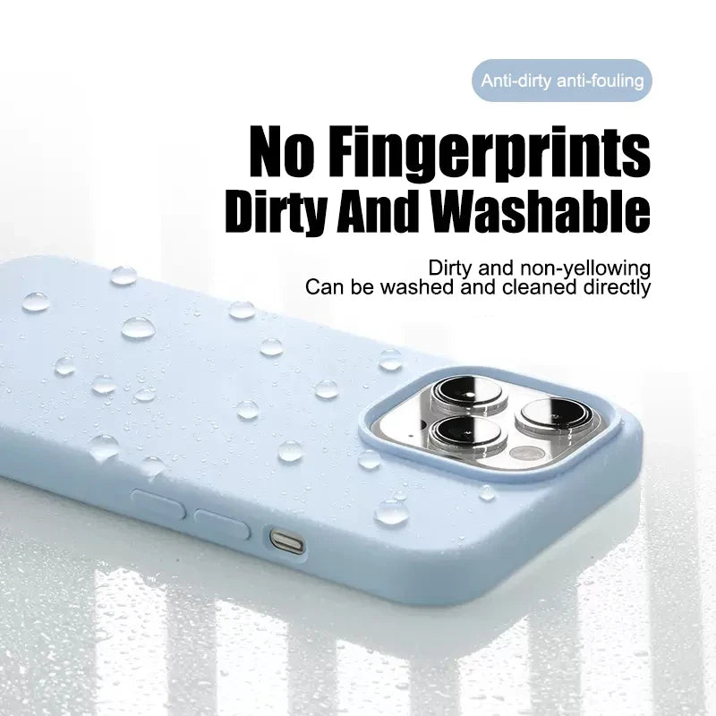 Luxury Liquid Silicone Phone Case for APPLE iPhone 11 13 12 14 15 16 Pro Max Cases for iPhone 15 Plus Shockproof Protector Cover
