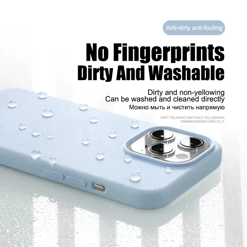 Luxury Shockproof Case For Apple iPhone 11 12 13 14 15 16 17 Pro Max 17 Air Plus Liquid Silicone Cases Cover Phone Accessories