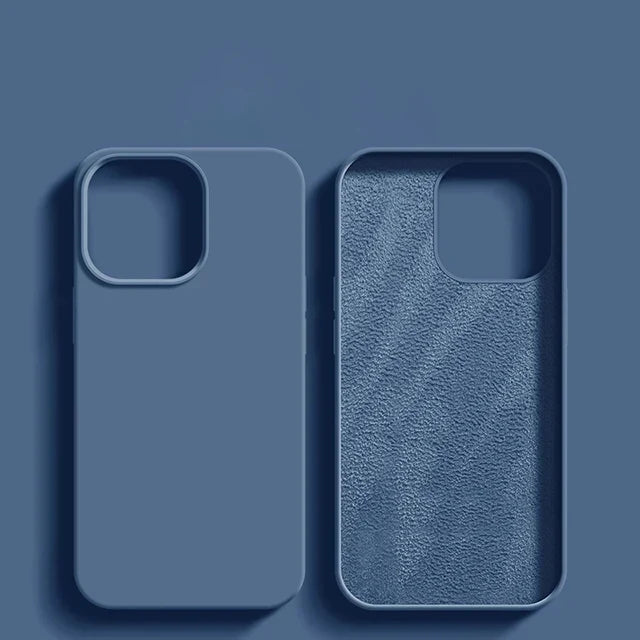 Luxury Shockproof Case For Apple iPhone 11 12 13 14 15 16 17 Pro Max 17 Air Plus Liquid Silicone Cases Cover Phone Accessories