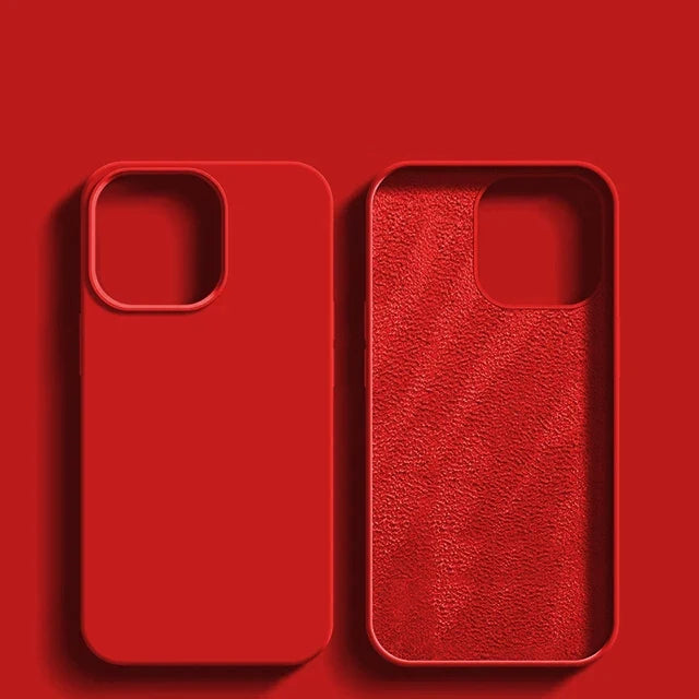 Luxury Shockproof Case For Apple iPhone 11 12 13 14 15 16 17 Pro Max 17 Air Plus Liquid Silicone Cases Cover Phone Accessories