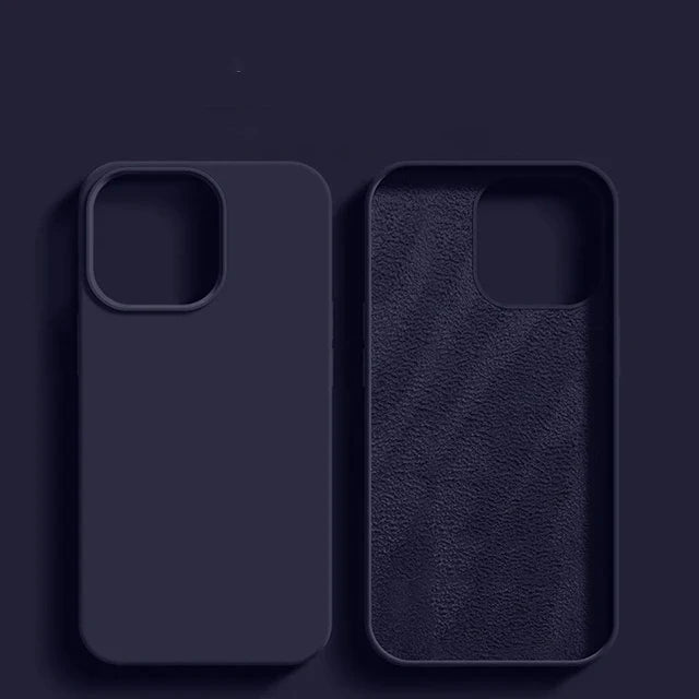 Luxury Shockproof Case For Apple iPhone 11 12 13 14 15 16 17 Pro Max 17 Air Plus Liquid Silicone Cases Cover Phone Accessories