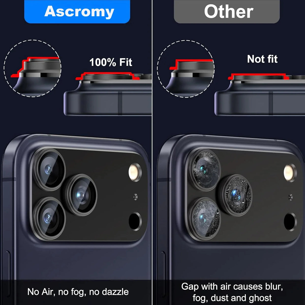 Metal Glass Camera Lens Protector Yij Cover For iPhone 17 Pro Max 17 Air 17 Plusi 17Pro Protection Ziai Phone Accessories Black